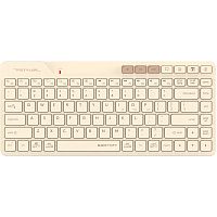 FBK26CAS Клавиатура A4Tech Fstyler FBK26C AS бежевый USB беспроводная BT/Radio slim Multimedia (FBK26C AS)