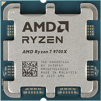 100-000001404 Процессор/ APU AM5 AMD Ryzen 7 9700X (Granite Ridge AM5, 8C/16T, 3.8/5.5GHz, 32MB, 65W, Radeon Graphics) OEM