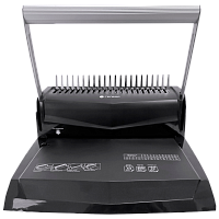 БП-22 Переплетчик ГЕЛЕОС БП-22 на пластиковую пружину, А4, ручная перфорация 22 листа, переплет макс до 500 л., глубина перфорации 2-5 мм