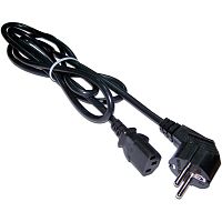 LAN-PP13/SHA-1.0-BK Шнур питания Lanmaster LAN-PP13/SHA-1.0-BK C13-Schuko проводник.:3x0.75мм2 1м 220В 10А черный