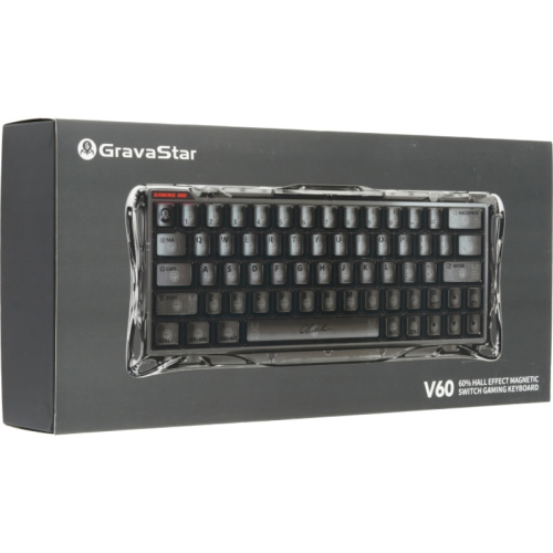 6972448924542 Игровая клавиатура/ Клавиатура с магнитными свичами Gravastar Mercury V60 XTAL NBK фото 8