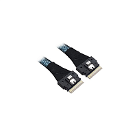 05-60007-00 Кабель/ Cable, x8 8654 to 1x8 8654, 1M. To Controller SFF-8654 (SlimSAS), To Devices/Backplane 1 x8 SFF8654 SlimSAS.