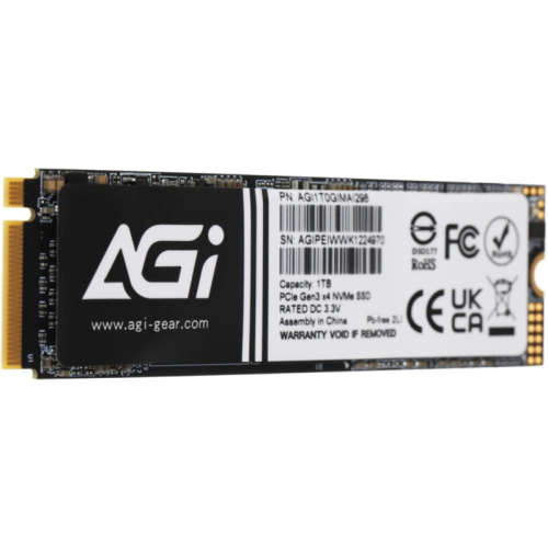 AGI1T0GIMAI298 Твердотельный накопитель AGi PCIe 3.0 x4 1TB AGI1T0GIMAI298 AI298 M.2 2280 фото 5