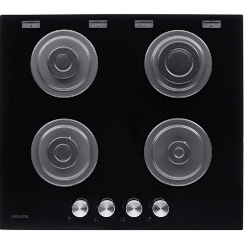 Встраиваемая варочная панель Graude/ Газ, 60 см, 4 конфорки, механическое управление, черный цвет фото 2