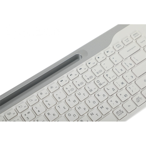 FBK25WHITE Клавиатура A4Tech Fstyler FBK25 белый/серый USB беспроводная BT/Radio slim Multimedia фото 8 FBK25WHITE Клавиатура A4Tech Fstyler FBK25 белый/серый USB беспроводная BT/Radio slim Multimedia фото 8