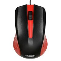 ZL.MCEEE.003 Мышь Acer OMW012 черный/красный оптическая 1200dpi USB 3but (ZL.MCEEE.003)