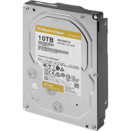 WD103KRYZ Жесткий диск Western Digital Gold WD103KRYZ 10ТБ 3,5" 7200RPM 512MB (SATA III) фото 2 WD103KRYZ Жесткий диск Western Digital Gold WD103KRYZ 10ТБ 3,5" 7200RPM 512MB (SATA III) фото 2
