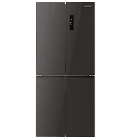 MFF183NFSBE Холодильник MAUNFELD/ Холодильник Cross Door, 181х78.5х63 см, Total No Frost, иверторный компрессор, сесорное управление, полезный объем 405 л, светодиодное освещение, цвет: черная нержавеющая сталь