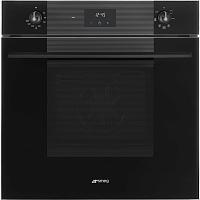 SF6100VB3 Встраиваемые электрические духовки SMEG/ Многофункциональный духовой шкаф, 60 см, 6 функций, Deep Black (чёрное стекло). Класс энергопотребления А