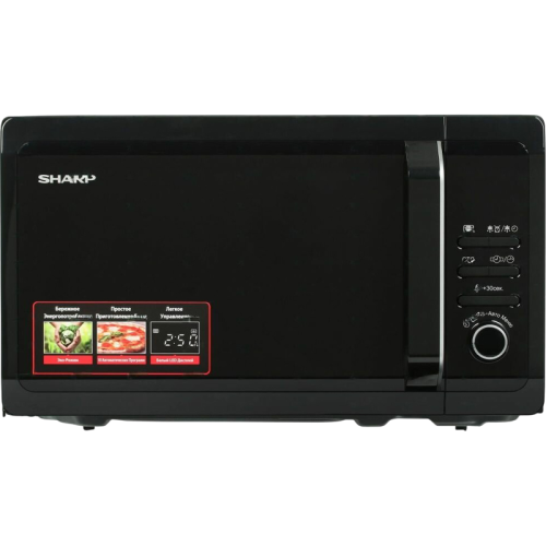 R2852RK Микроволновая печь Sharp/ 20 л, 800 Вт, эмаль, черный