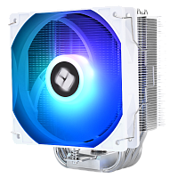 BA120-SE-ARGB-WH Кулер для процессора/ CPU Cooler Thermalright Burst Assasin 120 SE ARGB (4-pin PWM, 148mm, Ni/CU, 6x6mm, ARGB, 1x120mm, 66.17CFM, 25.6dBA, 1550RPM, S: 1851, 1700, 1200, 115X, AM5, AM4, white/silver)