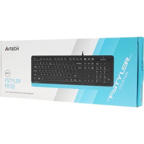 FK10BLUE Клавиатура A4Tech Fstyler FK10 черный/синий USB (FK10 BLUE) фото 19