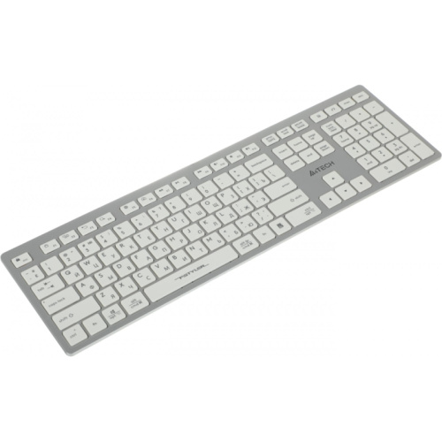 FX50WHITE Клавиатура A4Tech Fstyler FX50 белый USB slim Multimedia (FX50 WHITE) фото 3