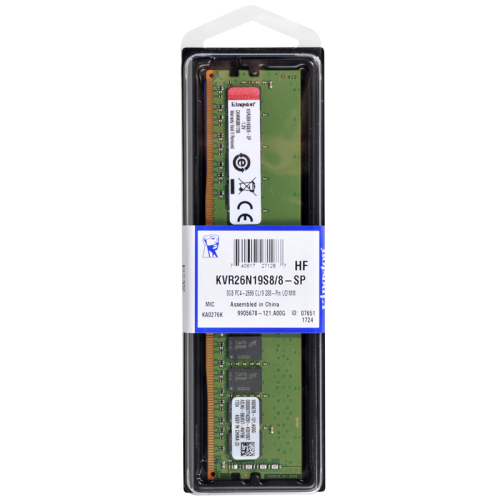 KVR26N19S8/16 Память оперативная/ Kingston 16GB 2666MT/s DDR4 Non-ECC CL19 DIMM 1Rx8 фото 5