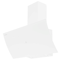 SKYSTARCHEF90GlassWhite Кухонная вытяжка MAUNFELD/ Кухонная вытяжка MAUNFELD Sky Star Chef 90, наклонная, 1000 м3/ч, сенсорное управление, таймер, дисплей, энергоэффективность В, уровень шума 54 дБ, цвет белый