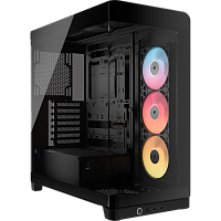 CC-9011314-WW Корпус без блока питания/ Case Corsair Frame 4500X RS-R ARGB, Midi-Tower, TG, 3x120mm ARGB reverse fans, 2xUSB-A 3.2, 1xUSB 3.2 Type-C, E-ATX, ATX, mATX, mITX Black