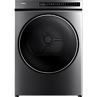 KD60IHP83GR Сушильная машина KORTING/ Сушильная машина KORTING , ГЛУБИНА 60 см, тепловой насос, макс загрузка 10 кг, электронное управление, LED дисплей, 10 програм, сушка по времени/влажности, съемный резервуар для слива конденсата, отложенный старт (до