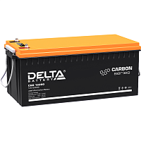 CGD12200 Батарея DELTA серия CGD, CGD 12200, напряжение 12В, емкость 200Ач (разряд 10 часов), макс. ток разряда (5 сек.) 1600А, макс. ток заряда 100А, графеновая свинцово-кислотная типа AGM, клеммы под болт М8, ДxШxВ 522х238х218мм., вес 62.5кг., срок служ