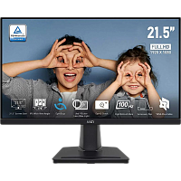 9S6-3PC6CM-004 Монитор/ MSI PRO MP225 21,5'', 1920x1080, IPS, 178x178, 250nit, 100Hz, 4ms, VGA/HDMI, noUSB-A, Audio out, T, ExtPWR, 100x100VESA, Black, 1y
