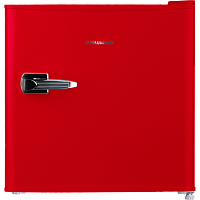 MFF50RR Холодильник MAUNFELD/ Компактный холодильник MAUNFELD, ВхШхГ 495х470х445 мм, 50 л, цвет красный, ретро стиль