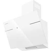 Astro60GlassWhite ВЫТЯЖКА MAUNFELD/ Наклонная, 60 см, 850 м3/ч, сенсорное управление, таймер, цвет белый, стекло, угольный фильтр CF150 (не входит в комплект)