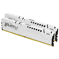 KF556C40BWK2-64 Память оперативная/ Kingston 64GB 5600MT/s DDR5 CL40 DIMM (Kit of 2) FURY Beast White XMP