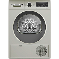 WQG1420XME Serie 4, Сушильная машина с тепловым насосом, макс.загрузка - 9кг, Класс энергоэфф-ти: A++, LED-дисплей с текстовой информацией. Основные программы: Синтетика: Очень сухое, Сушка в шкаф, Сушка под утюг, Хлопок: Очень сухое, Сушка в шкаф, Сушка