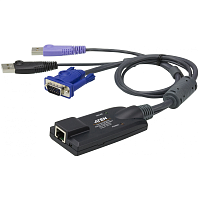 KA7177 Модуль удлинителя, SVGA+KBD+MOUSE USB 2.0+AUDIO, 50 метр., для подкл. комплекта перключат. KN2124v/KN2140v/KN4124v/KN4140v, макс.разреш. 1920х1200, RJ45+HD-DB15+USB A-тип+2xMINI JACK, Female+4xMale, без Б.П.,(Virtual Media DDC2B)/ USB Virtual Media