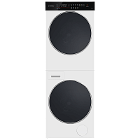 MFWD121010WH07 Стиральная машина Maunfeld/ Стирально-сушильная машина, в 2-х коробках, 10 кг, 1400 об/мин., 14 режимов, сенсорное управление, инверторный мотор, 168х59.5х58.5 см, тип сушки: тепловой насос, цвет: белый