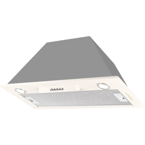 INLINEA70CX Встраиваемая вытяжка Kuppersberg/ ширина 70 см, отвод/рециркуляция, 1300 м3.ч, кремовый/нержавеющая сталь фото 2