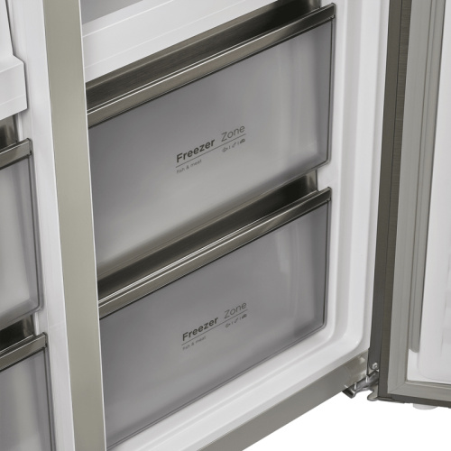 MFF190NFDSX Холодильник MAUNFELD/ Холодильник MAUNFELD, ВхШхГ 1910х835х600 мм, инверторный мотор, No Frost, объем 537 л, сенсорное управление, LED освещение, зона свежести, MultiFlow, суперохлаждение, суперзаморозка, энергоэффективность А+, цвет нержавеющ фото 8