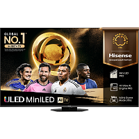 65U8Q Телевизор Mini LED 65'' Hisense/ 65", Ultra HD, Mini LED, Local Dimming Zones 2048, 48-165Hz, Smart TV (ОС VIDAA U9), Wi-Fi 6E, DVB-T2/T/C/S2/S, HDR 10+, Dolby Vision, Dolby Atmos, Bluetooth, FreeSync Premium Pro, 4.1.2 ch 2*15W(Main)+2*10W(Side)+20