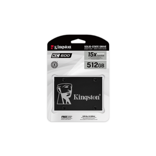SKC600/512G Твердотельный накопитель/ Kingston SSD KC600, 512GB, 2.5" 7mm, SATA3, 3D TLC, R/W 550/520MB/s, IOPs 90 000/80 000, DRAM buffer 512MB, TBW 300, DWPD 0.32 (12 мес) фото 4