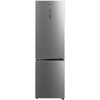 KNFC62029X Холодильник Korting/ Холодильник с нижним расположением морозильной камеры, A+, Размер (ВхШхГ): 2018х595х635 мм, нержавеющая сталь