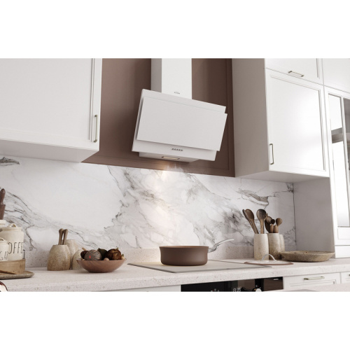 266393 GOOD, Кухонная вытяжка КВ Титан 50П-430-К3Д, белый фото 4