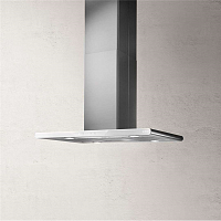 GALAXYISLANDWHIX/A/90X45-PRF0019192B Вытяжки ELICA/ Декоративный дизайн, островная, 90х45 см, 1000 куб.м., сенсорное управление, нержавеющая сталь+белое стекло