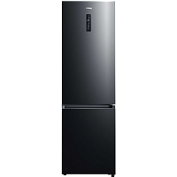 KNFC62029XN Холодильник Korting/ Холодильник с нижним расположением морозильной камеры, A+, Размер (ВхШхГ): 2018х595х635 мм, черная нержавеющая сталь