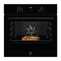 EOE5C71Z Встраиваемый духовой шкаф ELECTROLUX/ Встраиваемый духовой шкаф с паром, 60 см, каталитическая очистка, 72 л, 9 режимов, черный цвет