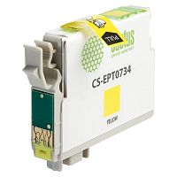 -/ Картридж струйный Cactus CS-EPT0734 T0734 желтый (11.4мл) для Epson Stylus С79/C110/СХ3900/CX4900/CX