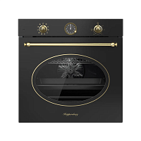 SR610ANTBronze Духовой шкаф Kuppersberg/ KITCHEN RETAIL / Духовой шкаф Kuppersberg, электрический, Classic, 60 см, объем 80 л, 10 режимов, механический таймер, поворотные переключатели, телескопические направляющие на 1 уровень, гидролизная очистка, макси