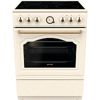 Плита GORENJE/ Тип плиты: электрическая, Тип варочной поверхности: стеклокерамическая, Цвет: бежевый, Гриль: Есть, Ширина, см: 60