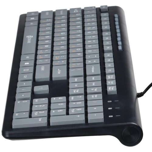 1067199 Клавиатура Oklick 480M черный/серый USB slim Multimedia (1067199) фото 10