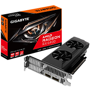 GV-R64D6-4GL Видеокарта/ VGA GIGABYTE AMD RADEON RX 6400 D6 LOW PROFILE 4G 4GB, GDDR6/64-bit, PCIe 4.0, 1xHDMI 2.1, 1xDP, 2-slot
