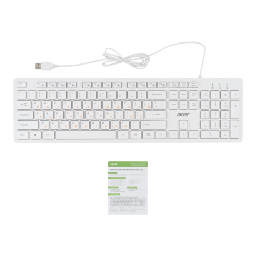 ZL.KBDEE.00D Клавиатура Acer OKW123 белый USB Multimedia (ZL.KBDEE.00D) фото 12 ZL.KBDEE.00D Клавиатура Acer OKW123 белый USB Multimedia (ZL.KBDEE.00D) фото 12