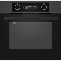 AEOH6062G1 Шкаф духовой электрический MAUNFELD/ 59.5х59х52.5 см, 6 режимов, таймер, гриль, утапливаемые переключатели, 3 стекла, переключатели черные, графит