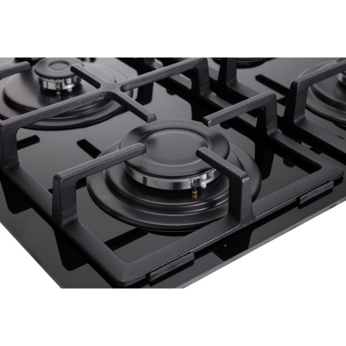 Встраиваемая варочная панель Graude/ Газ, 60 см, 4 конфорки, механическое управление, черный цвет фото 5