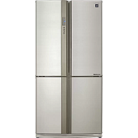 SJEX93PBE Холодильник Sharp/ 172x89.2x77.1 см, объем камер 345+211, No Frost, морозильная камера снизу, бежевый