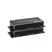 GCR-57434 GCR Удлинитель HDMI KVM по IP по витой паре 4K до 180М передатчик + приемник, поддержка IR, EDID, Stereo Audio