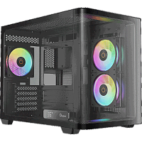 Iota-C50-BKD300CD-GL Корпус ПК без блока питания/ Case Ocypus Iota C50 Curve BK ARGB, Mini-Tower, TG, 3x120mm ARGB, 2xUSB-A 3.0 + 1xUSB-C, mATX, mITX Black