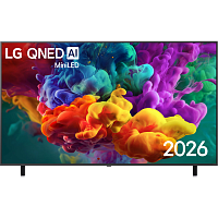 75QNED85B6C.ARUG Телевизор ЖК 75'' LG/ 75", Ultra HD, QNED MiniLED, Dynamic QNED Color, Edge Led, Precision Dimming Pro, AI Picture Pro, Smart TV (WebOS 26), Wi-Fi 5, DVB-T2/C/S2, MR, 120Hz Native (VRR 144Hz), 2.0ch (20W), 4хHDMI, 2хUSB, 2 Pole, черный гр